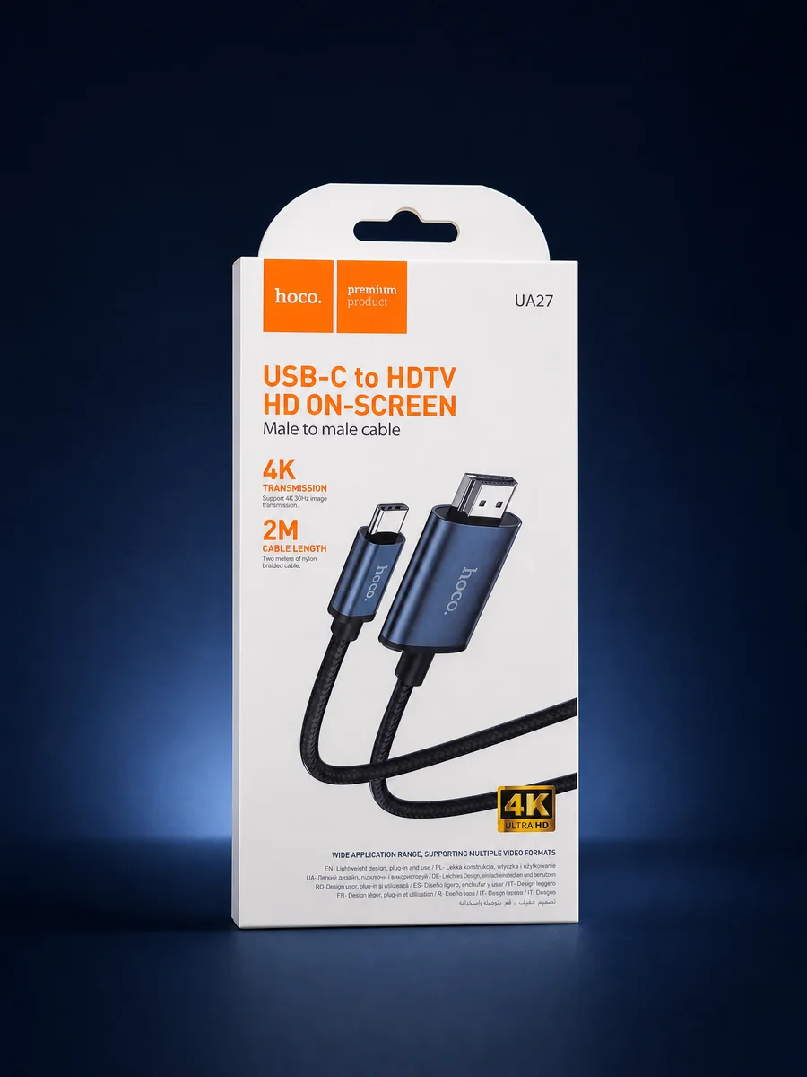 hoco. UA27 USB-C to HDTV Cable 2m