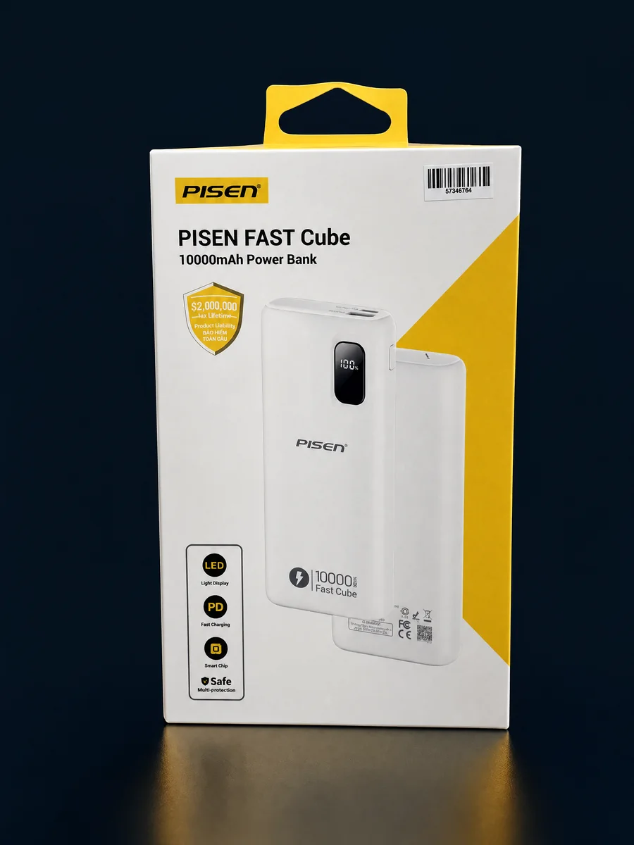 PISEN FAST Cube 10000mAh Power Bank