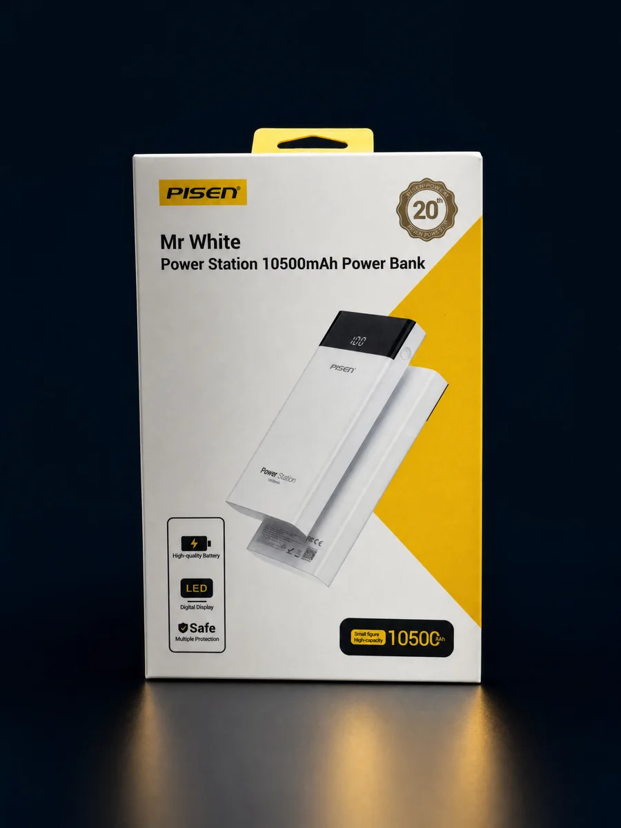 PISEN Mr White 10500mAh Power Bank
