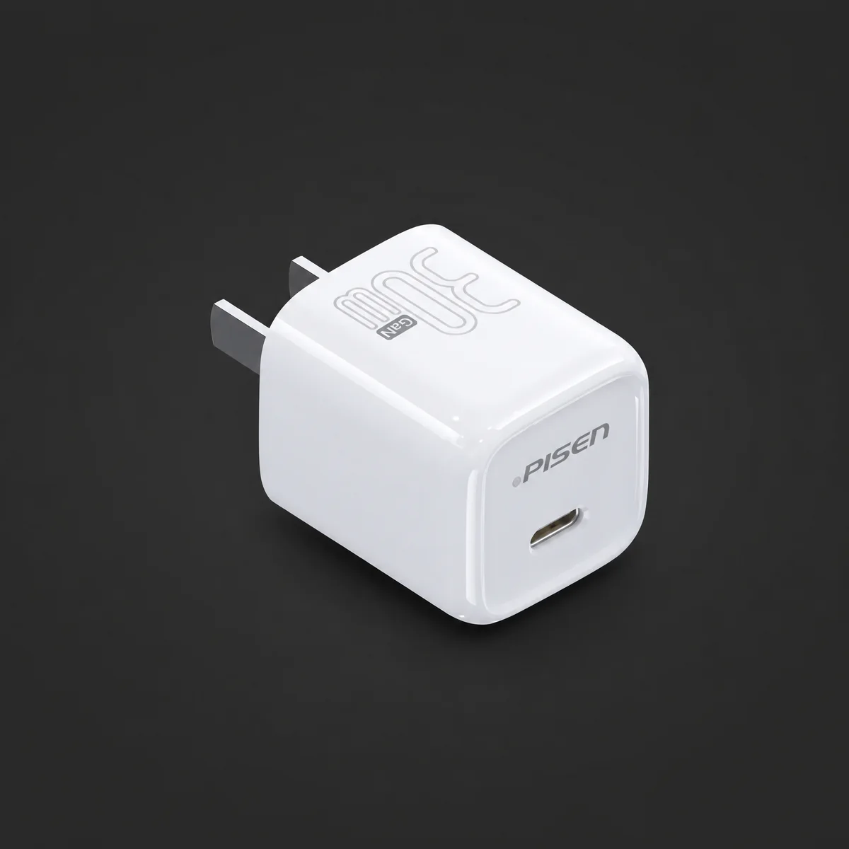 PISEN Quick GaN USB-C 30W Wall Charger