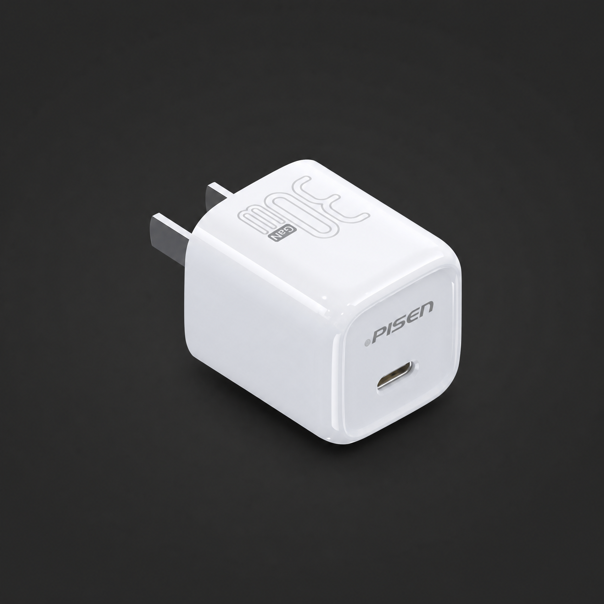 PISEN Quick GaN USB-C 30W Wall Charger