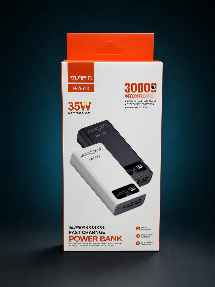 Sunpin EPW-913 30000mAh 35W Power Bank